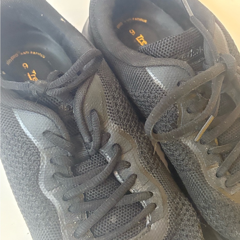 Black non-slip work wear black sneakers skid size 9 fast food shoes - Picture 16 of 16